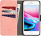 imoshion Hoesje Geschikt voor iPhone SE (2022) / SE (2020) / 8 / 7 / 6s / 6 Hoesje Met Pasjeshouder - imoshion Uitneembare 2-in-1 Luxe Bookcase - Roze