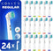 Cosity - 24x Opzetborstels compatibel met Oral-B en Braun - Brievenbusverpakking - Wit