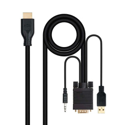 VGA-kabel NANOCABLE 10.15.4612 1,8 m Zwart