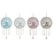 Ophangdecoratie Home ESPRIT Blauw Wit Grijs Roze Ijzer Boomstructuur Boeddha Orientaals 33 x 1 x...