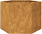 vidaXL - Plantenbak - zeshoek - 69x60x45 - cm - weervast - staal