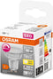 OSRAM Superstar dimbare LED lamp met bijzonder hoge kleurweergave (CRI9-), GU1-basis helder glas ,Warm wit (27-K), 575 Lumen, substituut voor 46W-verlichtingsmiddel dimbaar, 1-Pak