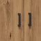 vidaXL - Dressoir - 69,5x34x90 - cm - bewerkt - hout - artisanaal - eikenkleur