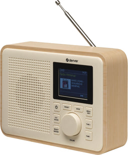 Denver DAB-60LW - DAB+ Radio - Bluetooth - Biologisch afbreekbaar plastic