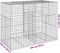 vidaXL - Schanskorf - 200x100x150 - cm - gegalvaniseerd - ijzer - zilverkleurig