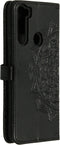 Hoesje Met Pasjeshouder Geschikt voor Xiaomi Redmi Note 8T - Mandala Bookcase - Zwart