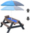 AXI Nick Zand & Water Picknicktafel in Antraciet/Grijs - Verstelbare Parasol - FSC Hout - Picknick tafel voor kinderen van hout
