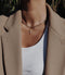 Orelia - Ketting kort - Gourmette schakel smal 0,4cm goudkleurig