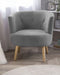 ODENZEN - Fauteuil - Grijs - Polyester