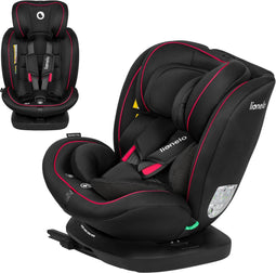 Lionelo Bastiaan - i-Size Autostoeltje 4in1 - 360° Draaibaar - ISOFIX - Groep 0-1-2-3 - Zwart/Rood