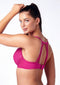 After Eden DEE Dames Beha - Voorgevormde Demi Cup - Micro en Kant - Fuchsia