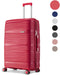 SKYCASES Travel One - 28-inch Grote Reiskoffer - Lichtgewicht Waterdicht Cijferslot - Rood V2