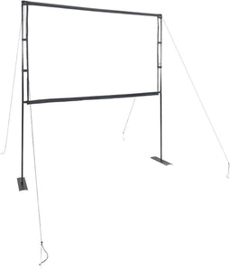 vidaXL - Projectiescherm - met - statieven - 90 - inch - 16:9