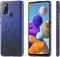 iMoshion Hoesje Geschikt voor Samsung Galaxy A21s Hoesje Siliconen - iMoshion Design hoesje - Zwart / Transparant / Splatter Black