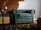 Fauteuil CHESTERFIELD Kunstleer Groen