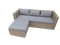 Eurofleur aanbieding - Bari loungeset natural kobo grey incl. royal antraciet kussens