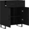 vidaXL - Dressoir - 69,5x34x90 - cm - bewerkt - hout - zwart