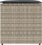 vidaXL - Kussenbox - Lichtgrijs - 50x50x50 - cm - Poly - Rattan