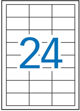 Apli laser A4 etiketten 64 | 6x33 | 8mm 2400