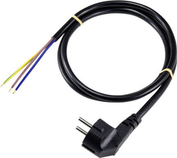 Sygonix SY-5043472 Stroom Aansluitkabel Zwart 1.50 m