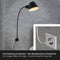 Briloner - Wandlamp - Flexibel 1xE27 10W - Zwart