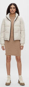 Object Jas Objzhanna L/s Short Jacket - Gewatteerd - Hoge kraag - Zilvergrijs (L)