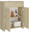 vidaXL - Badkamerkast - 60x33x80 - cm - bewerkt - hout - sonoma - eikenkleurig