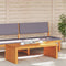 vidaXL - Tuin - Koffietafel - 110x55x35 - cm - Massief - Acaciahout