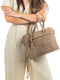 BURKELY Croco Cody - Handbag S - 3D-crocodillenprint - Dove Grijs