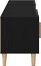 vidaXL - TV - Meubel - Zwart - Eiken - 180x31,5x40 - cm - Geengineerd - Hout