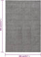 vidaXL - Vloerkleed - kortpolig - 200x290 - cm - grijs