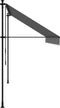 vidaXL - Luifel - uittrekbaar - 350x150 - cm - stof - en - staal - antracietkleurig