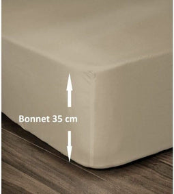 Verstelbaar onderlaken Lovely Home Beige 180 x 200