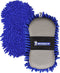 Michelin Autowashandschoen - Microvezel 2-in-1 - Mesh zijde voor insecten verwijderen en microvezel zijde voor carrosserie en glas - Blauw