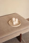 MOOISA - Marmer dienblad rond met rand beige - Tray Ø30cm - MOOISA - rond marmer dienblad - vierkant marmer dienblad - decoratie schaal - tapasplank - serveerplank
