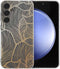 imoshion Hoesje Geschikt voor Samsung Galaxy S23 FE Hoesje Siliconen - imoshion Design hoesje - Meerkleurig / Golden Leaves Transparant