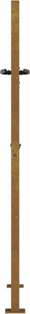 vidaXL - Poort - met - bamboe-ontwerp - 105x155 - cm - cortenstaal