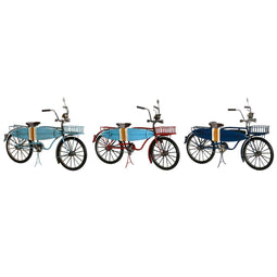 Decoratieve figuren Home ESPRIT Blauw Rood Marineblauw 30 x 13 x 22 cm (3 Stuks)
