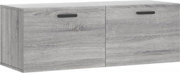 vidaXL - Wandkast - 100x36,5x35 - cm - bewerkt - hout - grijs - sonoma - eikenkleurig