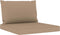 vidaXL - Palletkussens - 2 - st - oxford - stof - taupe