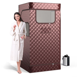 Coast Thuis Sauna Tent met 3L Stoomgenerator - Volledige Lichaamsstoomsauna - 91 x 91 x 183 cm -