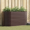 vidaXL - Tuin - Kweekbak - Bruin - 160x80x81 - cm - Gegalvaniseerd - Staal