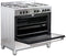 Everglades EVCK9011 - Gasfornuis - RVS - 90CM - 96 Liter - 6 Ovenstanden - Wokbrander - Timer