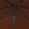 vidaXL - Zweefparasol - met - stalen - paal - 300 - cm - terracottakleurig