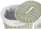 Mandenset DKD Home Decor Groen vlechtwerk 51 x 37 x 56 cm (5 Onderdelen)