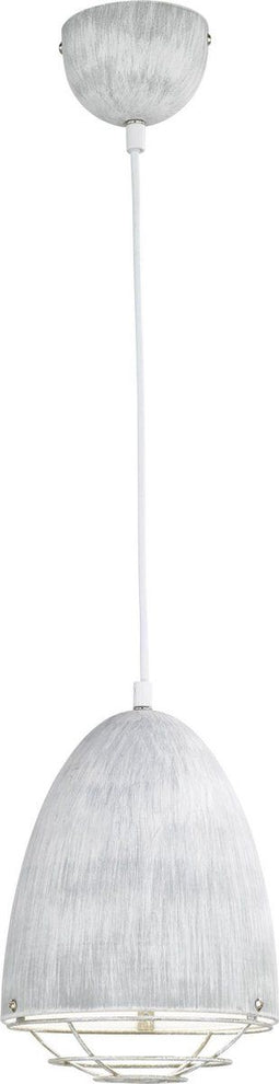 Reality CAMMY - hanglamp - industriële look - wit binnen-antiek wit