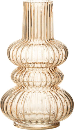 J-Line vaas Olga - glas - zalm - large