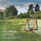 Volcan Dubbelzijdige Rebounder - Voetbal Trainingsmateriaal - 85 x 85 cm - Inclusief Grondankers - Oranje/Zwart