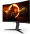 AOC AGON CQ27G2S/BK - 27 inch QHD Gaming Monitor - 165Hz verversingssnelheid - Gebogen VA-paneel - Rood Zwart