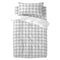 Happy Friday Duvet cover set 2 pieces Vichy grey 100x120 cm (Cot) Grey